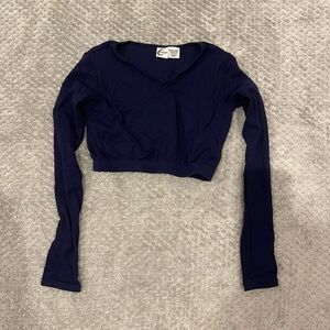 Adult Navy Blue V-Neck Body Liner Cheerleading Small Chasse